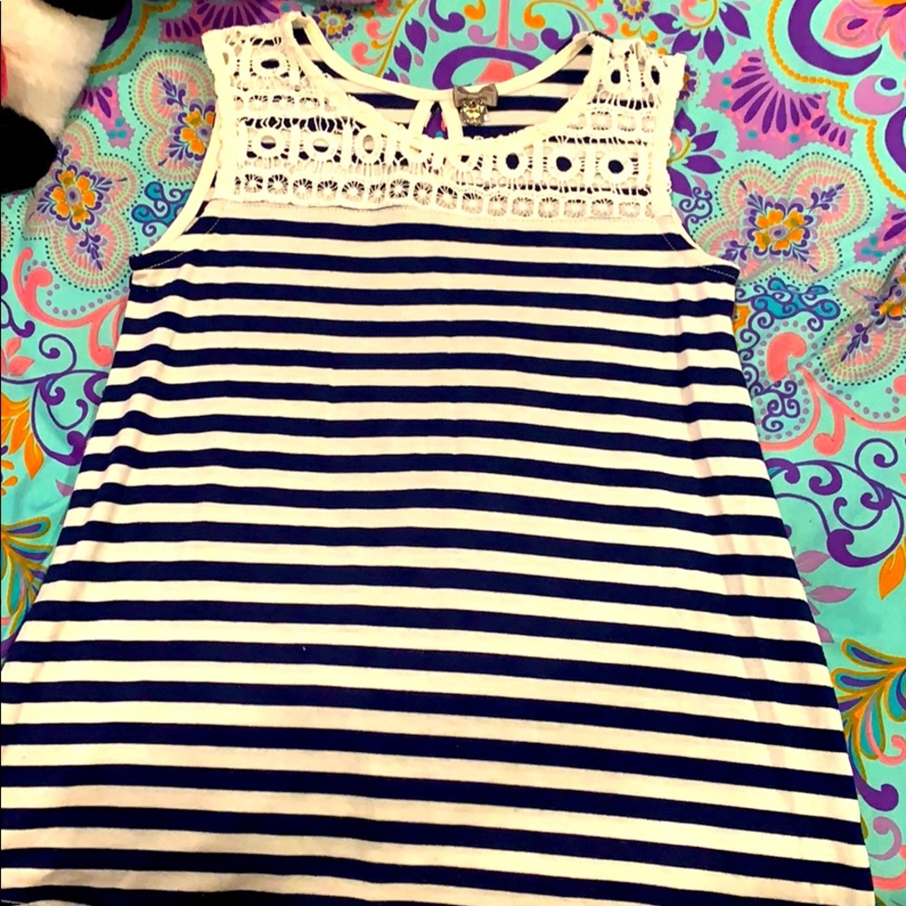 Striped formal blouse